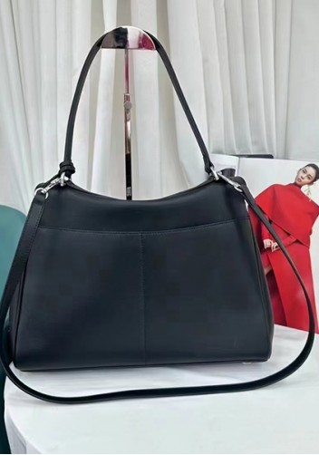 Bravado Smooth Leather 35CM Bag Black Silver