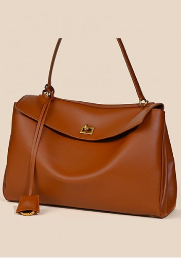 Bravado Smooth Leather 35CM Bag Brown