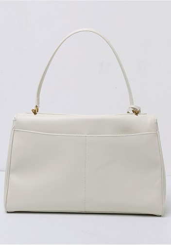 Bravado Smooth Leather 35CM Bag Cream Gold