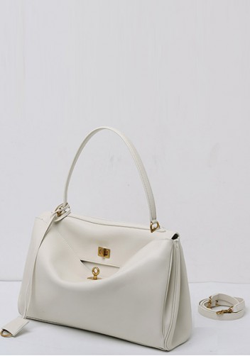 Bravado Smooth Leather 35CM Bag Cream Gold