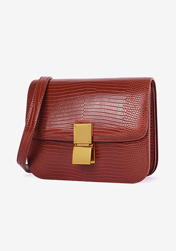 Martha Small Lizard Leather Beige